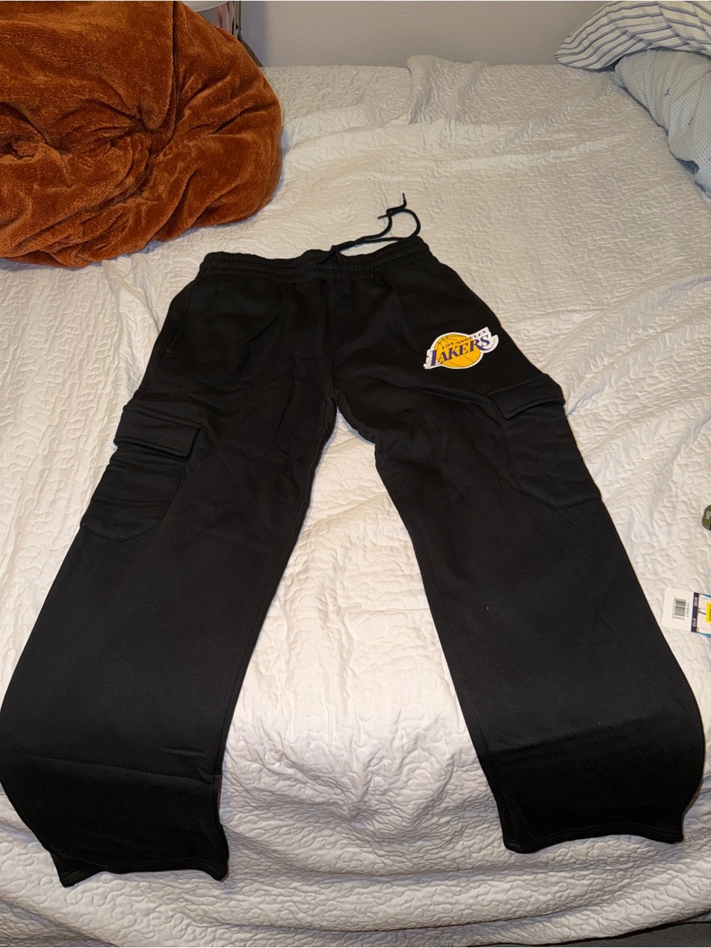 Fashion Nova Black Drawstring Cargo Sweatpants